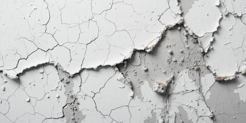 Cracked Paint Texture on Wall, Abstract Aged Surface Background.