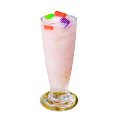 Savoring a colorful summer treat refreshing local beverage delight in a cozy indoor setting