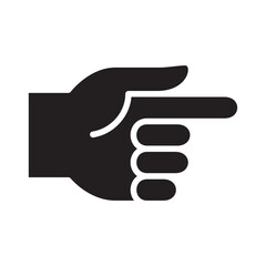 Index finger pointing icon. Index finger pointer icon. 