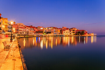 Crete, Greece. Old Venetian Port of Chania.