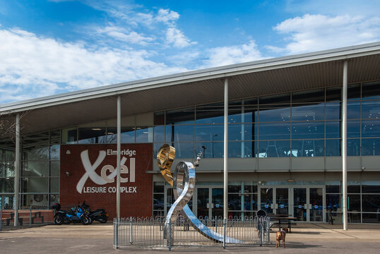 Elmbridge Xcel leisure complex in Walton, Surrey, UK, Places of Leisure. England.