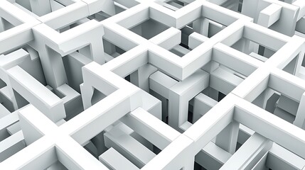 Abstract 3D geometric structure suitable for creative design or conceptual use