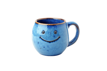 Smiley Blue Mug for Positive Vibes