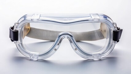Safety Glasses on White Background