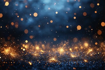 A dark blue starry sky with a bright glow of galactic light