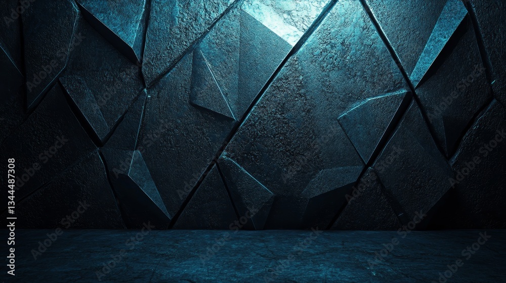 Poster the image features a blue background with a futuristic and high-tech theme, complete with network li