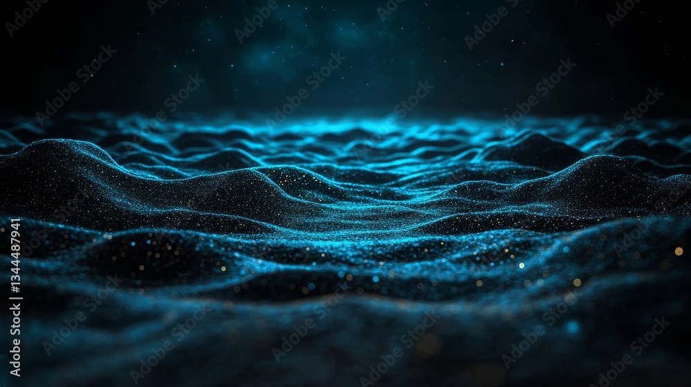Poster big data vizualisation is conceptualized as an abstract background featuring a high tech, futuristic