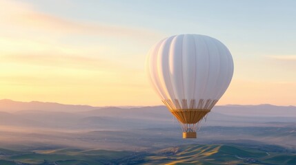 Obraz premium Hot air balloon sunrise view