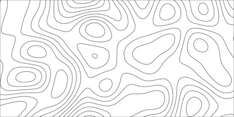 Abstract design with seamless pattern with lines topographic map. Topographic wavy pattern design and Geographic Mountain terrain. Vector seamless topography line map.