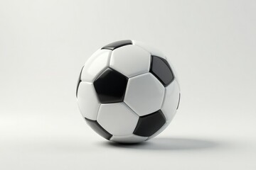 Fototapeta premium Brand new white football on pure white backdrop , texture, mockup, athletic