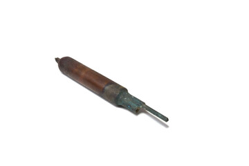 refrigerator filter dryer. copper made tube structure. molecular sieve moisture absorber, part of...