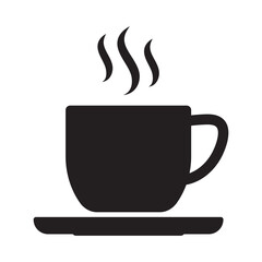 Coffee cup icon. Drink icon.