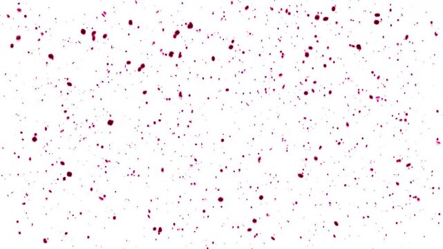 Rising black particles of dust, dust, on a white background, an abstraction.