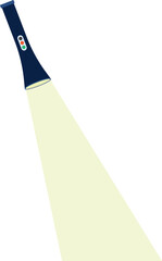 Illustration of a Flashlight, Modern Torch