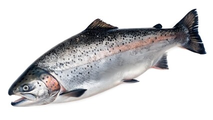 Naklejka premium Fresh and Healthy Salmon Fish for Culinary Delights Sustainable Seafood for Delicious Recipes