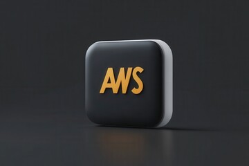 3D-Rendered AWS App Logo Icon