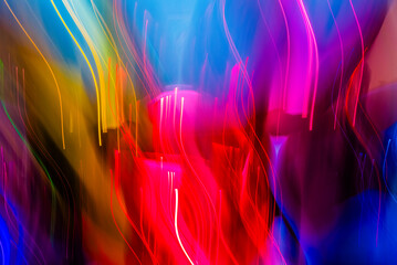 Fondo con desenfoque con colores vibrantes © Malia