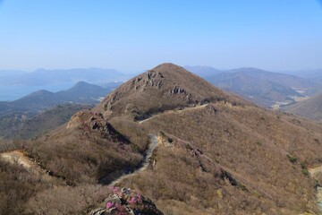 South Korea hiking trail in Geoje island