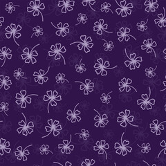 Nice simple flower seamless pattern