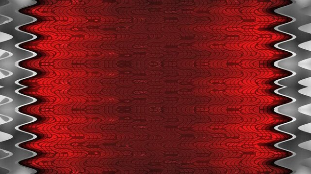 Abstract Red and Silver Pattern