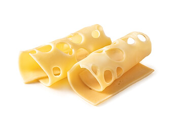 Sliced Swiss Cheese Featuring Holes Perfectly Designed for Various Culinary Uses and Applications