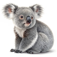 Obraz premium koala on white background
