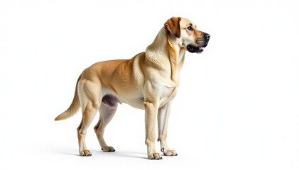 Fototapeta premium Single mastiff, full body shot, pure white backdrop, giant, content