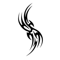 Bold Tribal Tattoo Designs Striking Black & White Vector Art