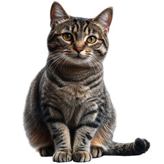 Obraz premium 3D cat isolated on white background