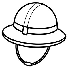 vector illustration of a helmet