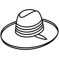vector illustration of a hat