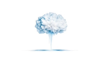 Blue Cloud Burst Explosion.