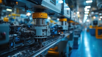 Naklejka premium High-Tech Manufacturing: Precision and Automation in Modern Industry