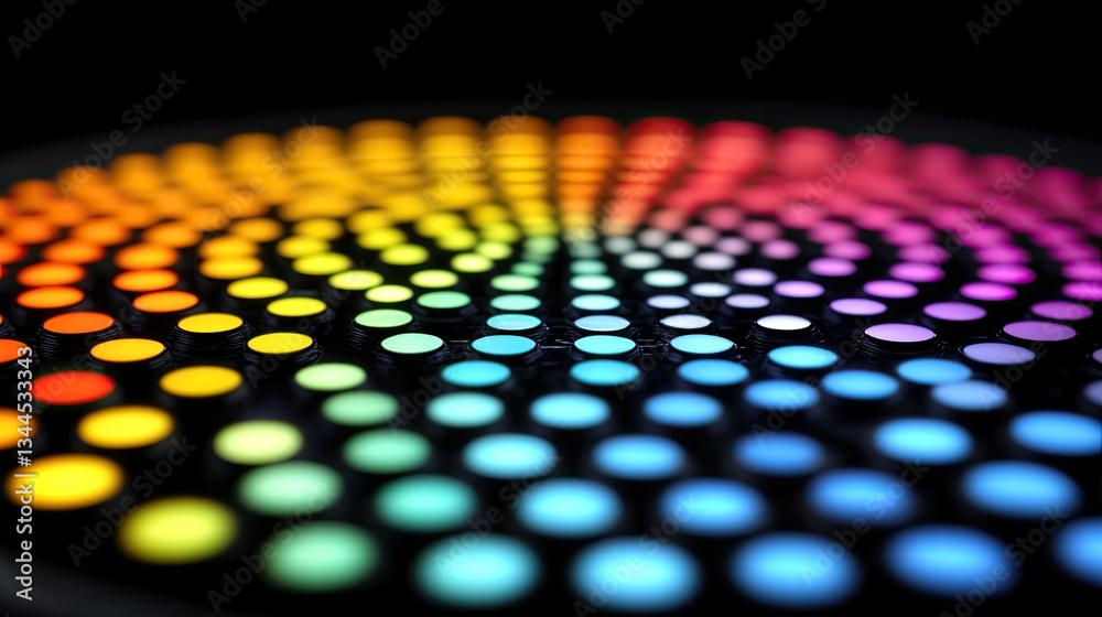 Wall mural colorful circular array of dots
