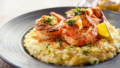 Plump, tender shrimp stuffed with a creamy blend of cheese, garlic, and herbs, baked to golden perfection, and drizzled with a velvety butter sauce for a rich, savory seafood delight.