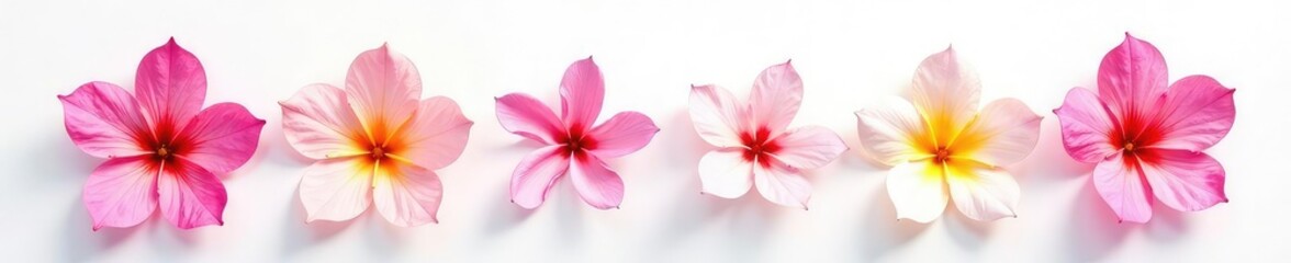 Fototapeta premium Delicate flower petals isolated on white background, bloom, garden