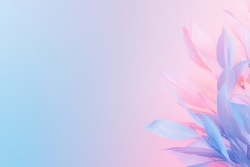 Fototapeta premium vibrant swirling floral patterns in abstract design set against soft gradient background