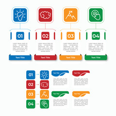 colorful info graphic design with with service options, steps, parts, and processes, statistics corporate report, business model Collection, presentation for leaflet template layout