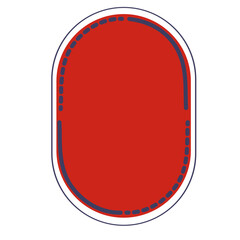 Obraz premium Red badge 