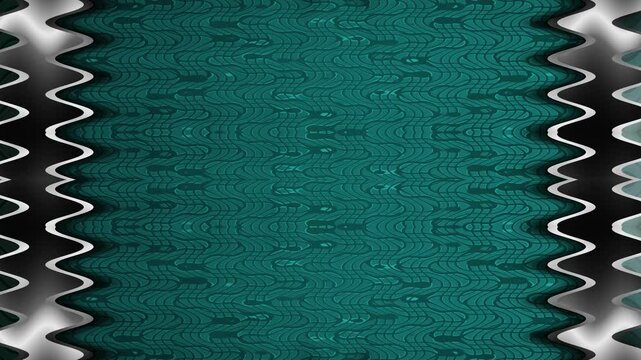 Abstract Teal and Silver Pattern