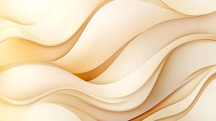 Abstract beige waves background for website banner or desktop wallpaper use