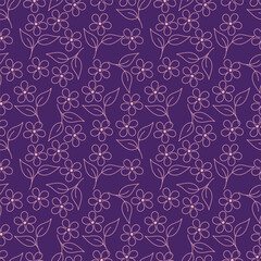 seamless floral flower pattern with Textile Allover Design on Background