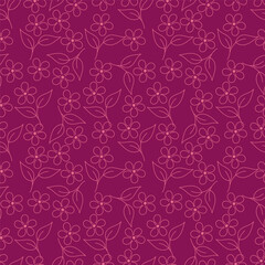 seamless floral flower pattern with Textile Allover Design on Background