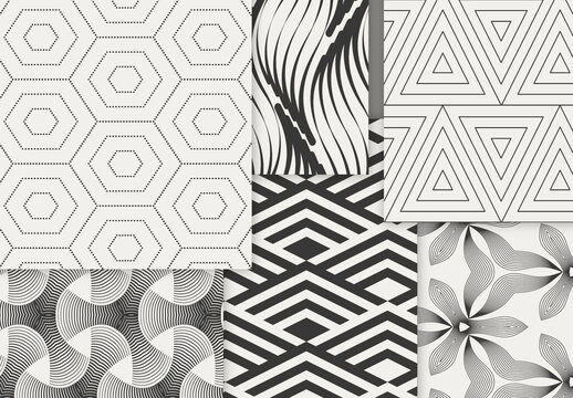 Patterns Simple Geometric Dark on Light Background