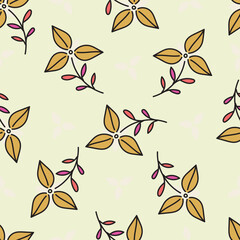 seamless floral flower pattern with Textile Allover Design on Background
