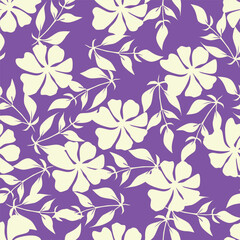 Exotic hand drawn flowers, seamless patterns with floral for fabric, textiles, clothing, wrapping paper, cover, banner, home decor, abstract backgrounds. Vector illustration.
