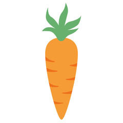 Minimal carrot cute spring icon