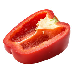 Red Bell Pepper: Half, Fresh, Vibrant