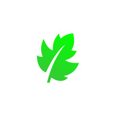 Green leaf icon
