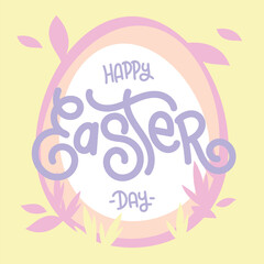 Happy Easter Day Light and Soft Color Post  